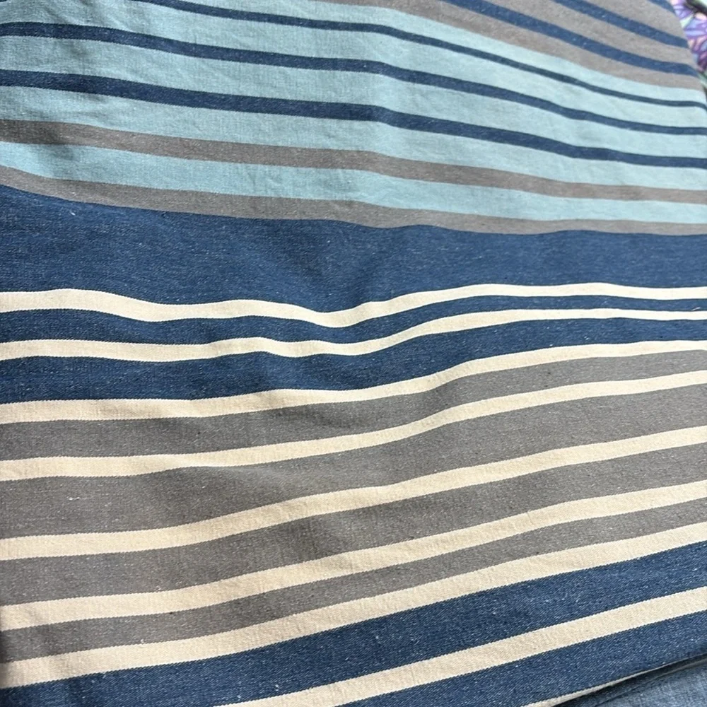 Pottery Barn Teen Striped Denim Blackout Curtains